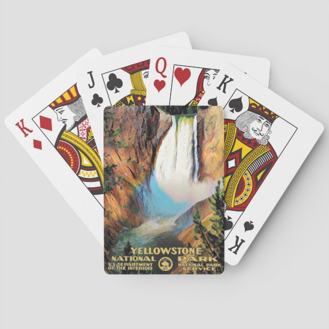 Baralho Parque Nacional Vintage Yellowstone (Verso)