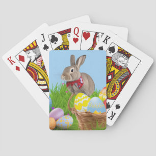 Baralho Páscoa bonita Bunnypara um humor positivo