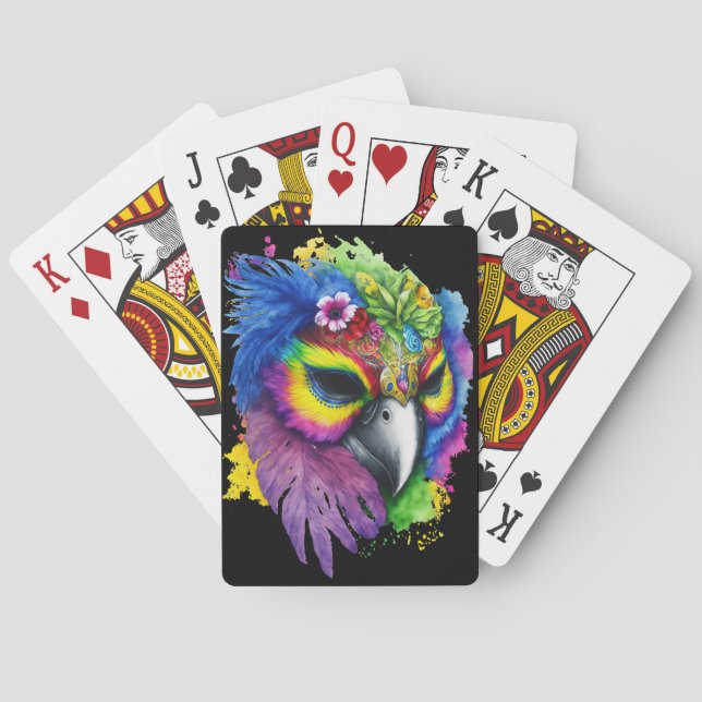 BARALHO PASEL COLOED MARDI GRAS BIRD (Verso)