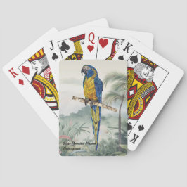 Baralho Pássaro-mãozinho-mãozinho, pintado à mão,