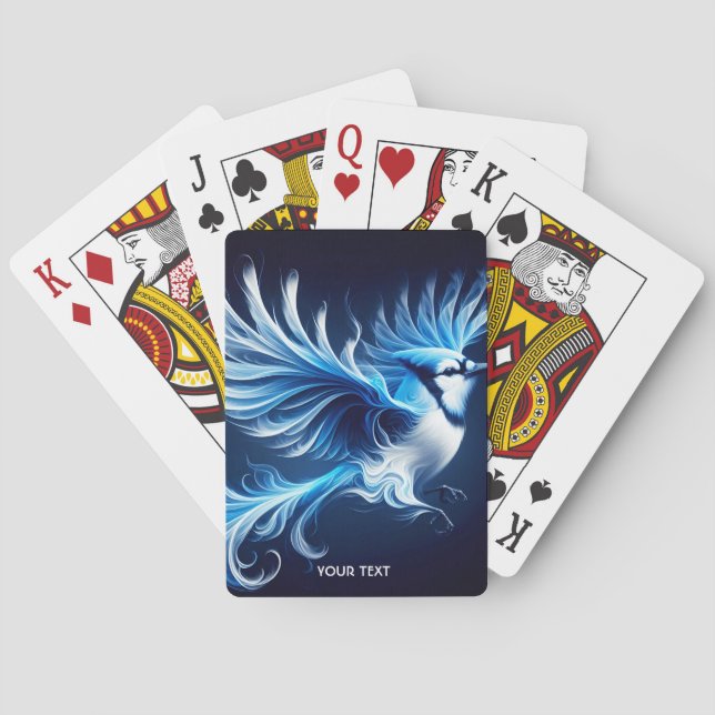 Baralho Pássaro Voador Azul Fantasy (Verso)