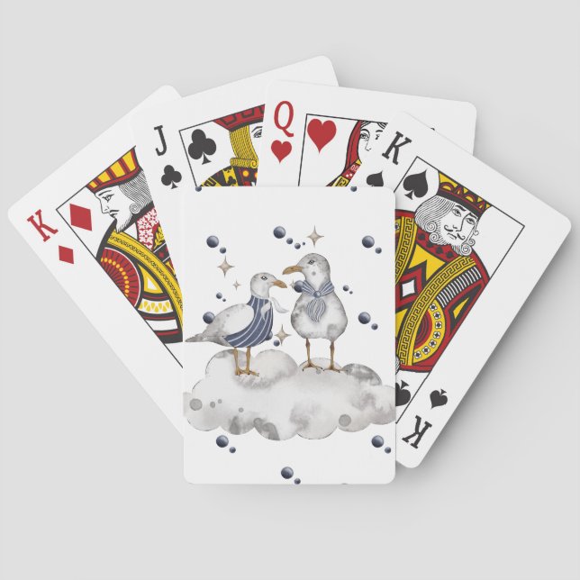Baralho Pássaros de praia (Verso)