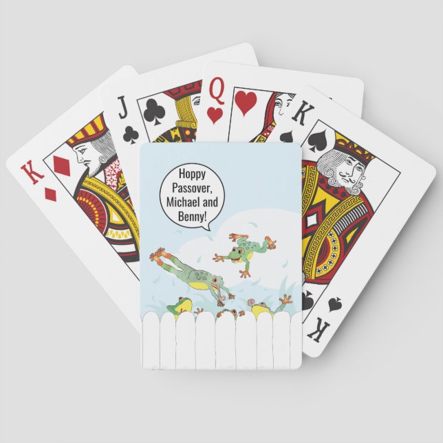 Baralho Passover Hoppy Frogs Playing Cards (Verso)
