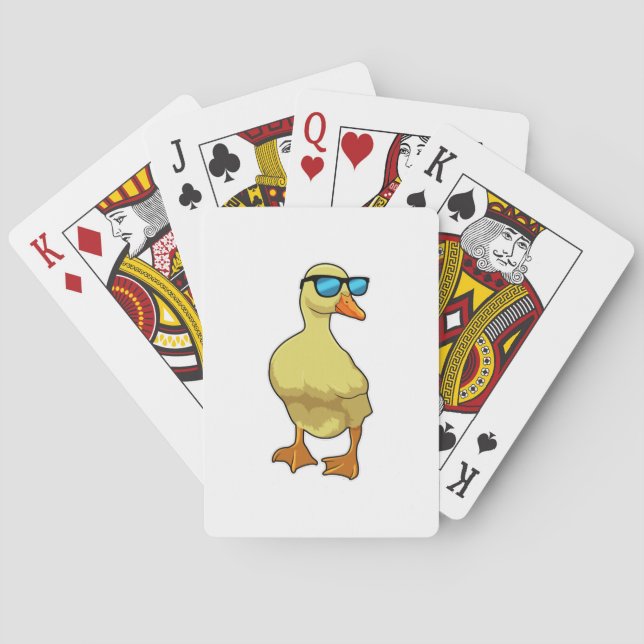 Baralho Pato com óculos de sol (Verso)