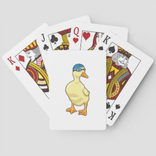 Baralho Pato de Nadar com óculos de Nadação