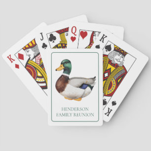 Baralho Pato Mallard de pré-disquete personalizado