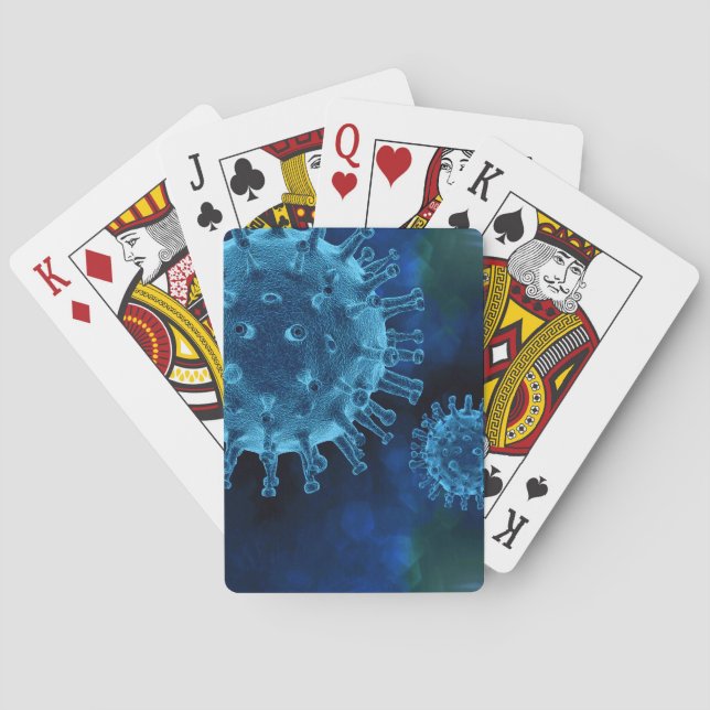 Baralho Patogénio De Infecção Por Vírus Do Covid (Verso)