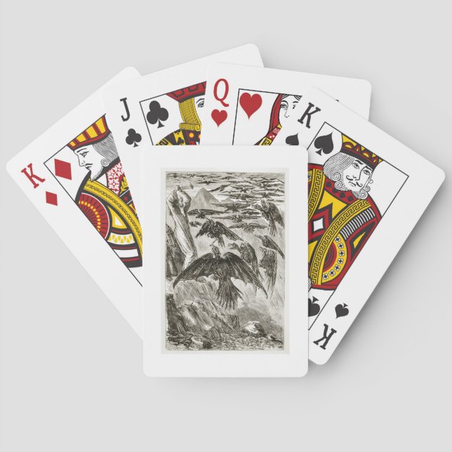 Baralho Patrick e os pássaros demônios, de "As Trias T (Verso)