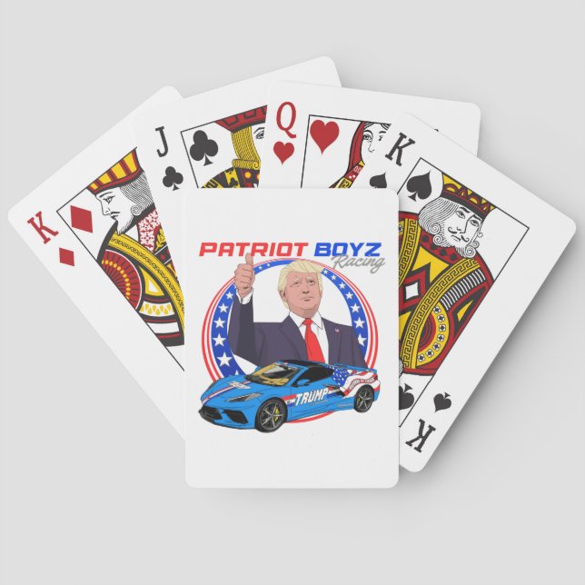 Baralho Patriot Boyz Racing e Trump Corvette  (Verso)