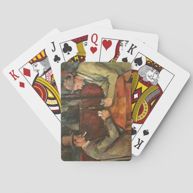 Baralho Paul Cezanne | os jogadores de cartão, 1893-96 (Verso)
