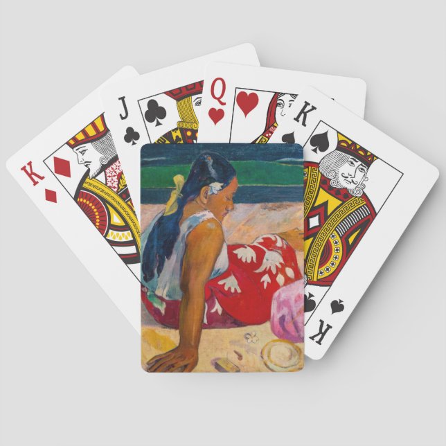 Baralho Paul Gauguin - Mulheres taitianas na praia (Verso)