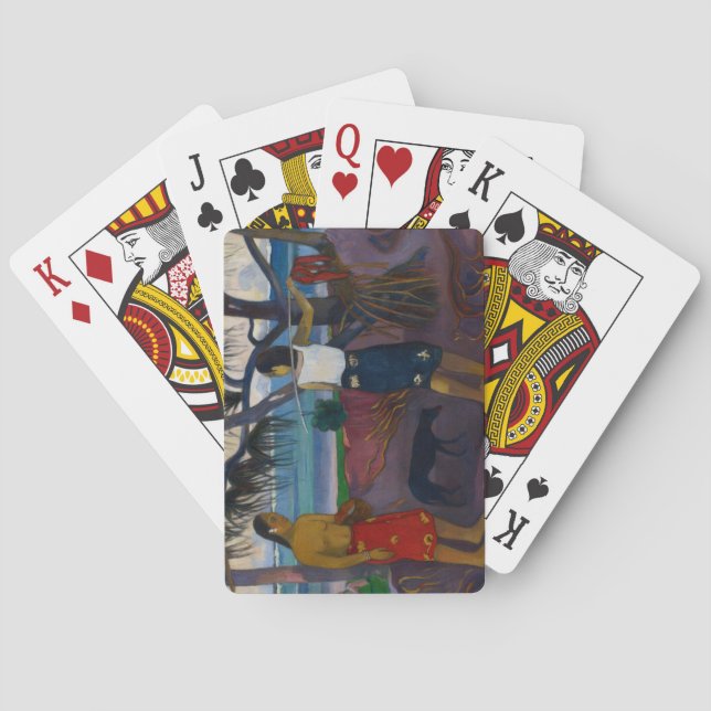 Baralho Paul Gauguin | sob o Pandanus, 1891 (óleo no Ca (Verso)