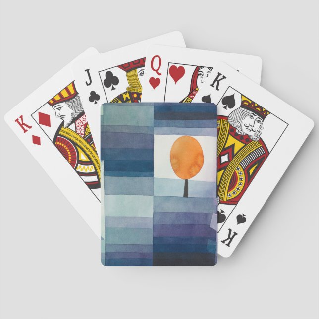 Baralho Paul Klee Abstrato Tree Blue Painting (Verso)