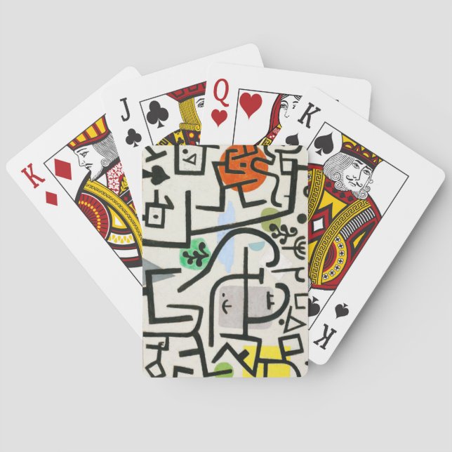 Baralho Paul Klee Rich Harbor Abstrato Expressionismo (Verso)