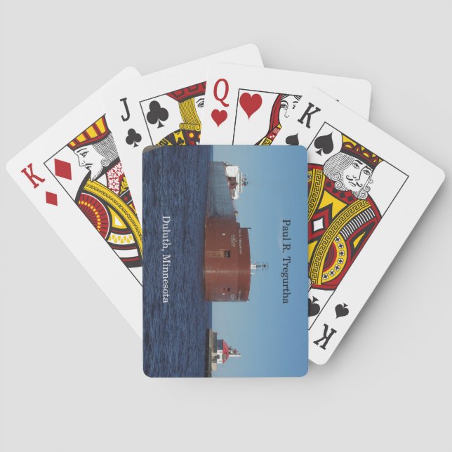 Baralho Paul R. Tregurtha Duluth joga cartas (Verso)