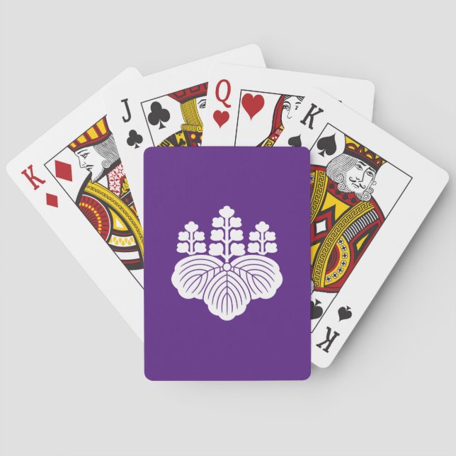 Baralho Paulownia com 5-7 flores (Verso)