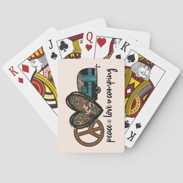 Baralho Paz, Amor, Campanha (Verso)