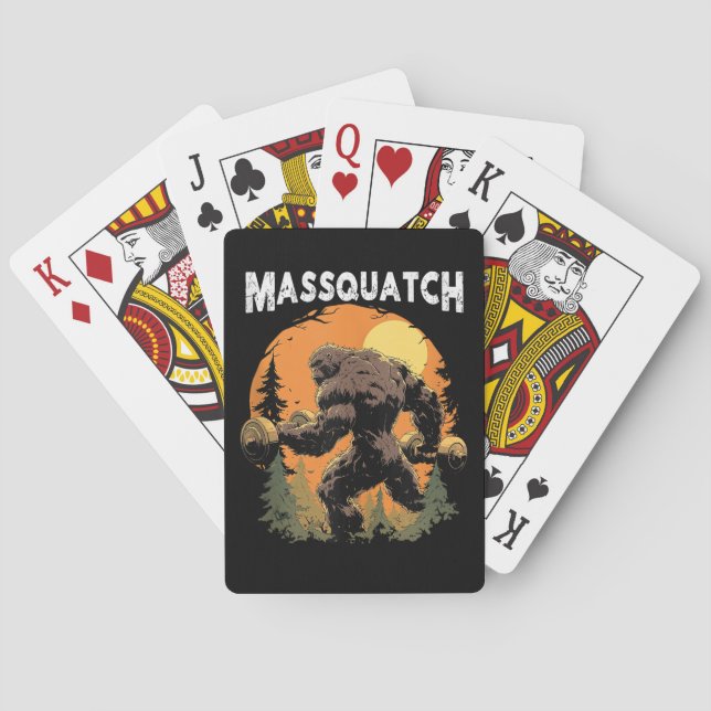 Baralho Pé Grande Massquatch Engraçado (Verso)