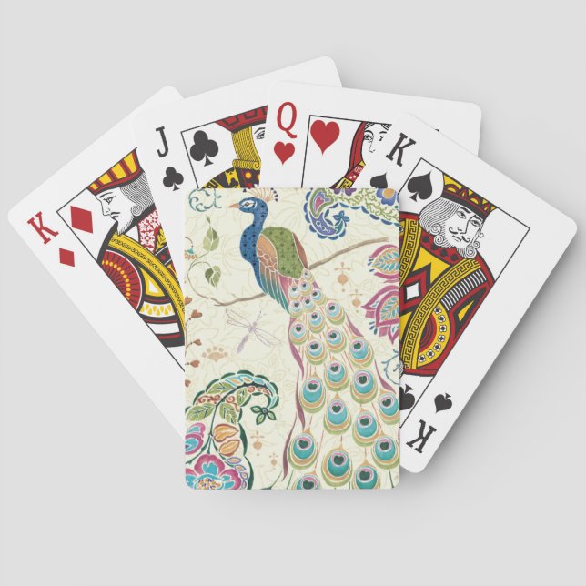 Baralho Peacock Azul Majestoso (Verso)
