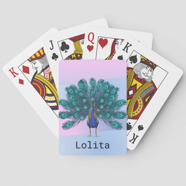 Baralho Peacock de Cabeçote de Reprodução (Verso)