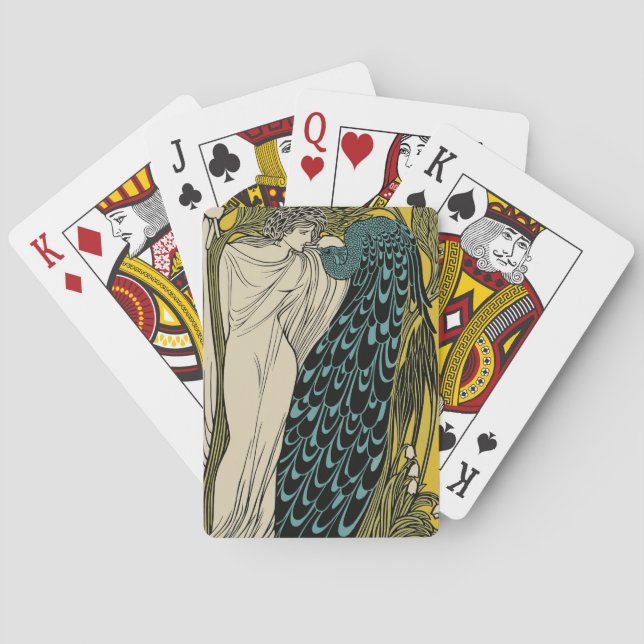 Baralho Peacock Fine Art Bird Nouveau (Verso)