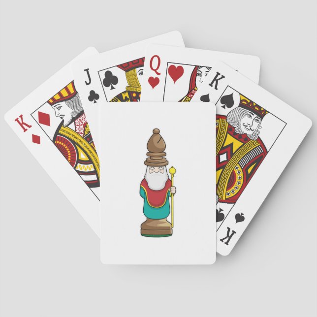 Baralho Peça de xadrez Bishop Chess (Verso)