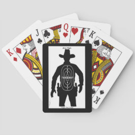 Baralho Pedaço de cartas com design de alvo de cowboy