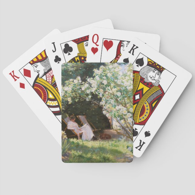 Baralho Peder Severin Kroyer - Rosas (Verso)