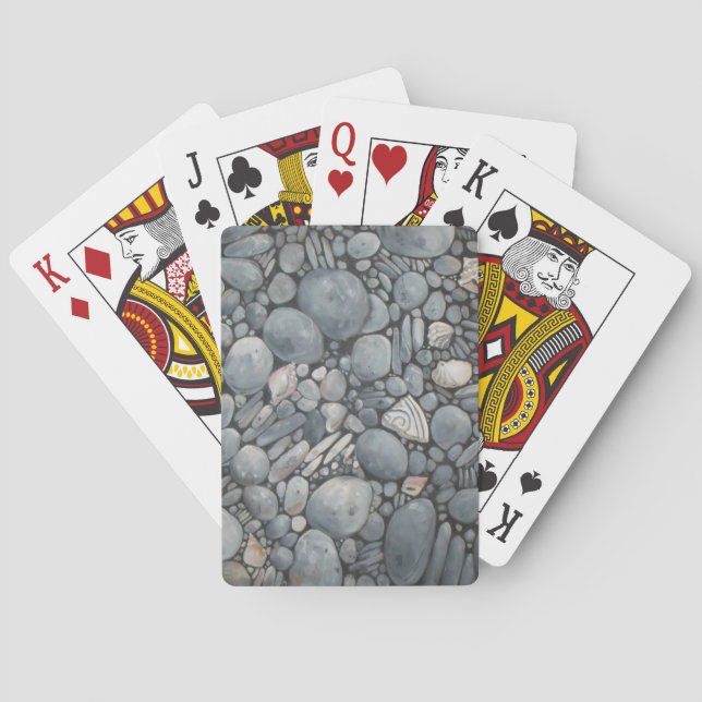 Baralho Pedras de Praia Conchas Pebbles Rochas Pintura (Verso)