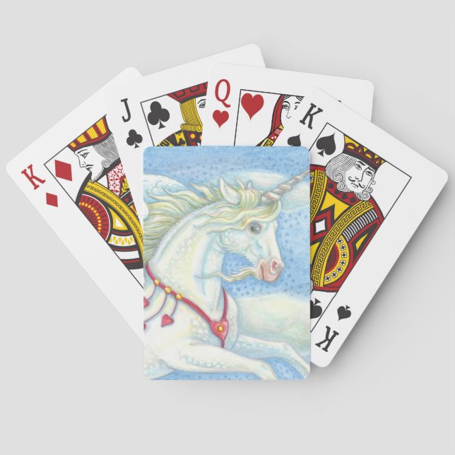 Baralho PEGASUS UNICORN Deck Of BICYCLE POKER CARTÕES Pers (Verso)