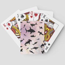 Baralho Peixes-tubarão-frade-modernos baleia-do-mar sob a 