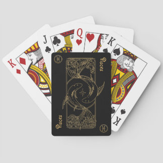 Baralho Peixes Zodiac Dourado e Preto