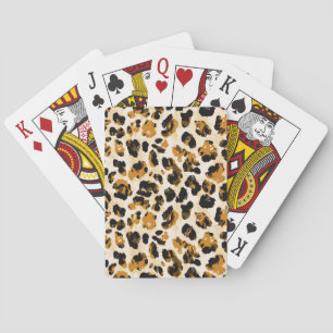 Baralho Pele-leopardo de aquarela, gradiente de coloração 