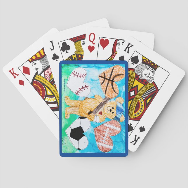 Baralho Pelo amor aos esportes - Arte infantil para COC (Verso)