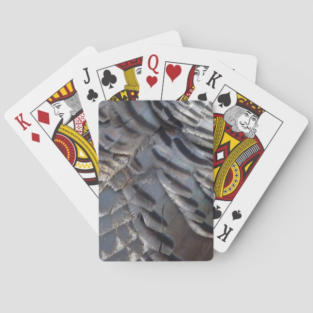 Baralho Penas Turcas Selvagens II Abstrato Nature Design (Verso)