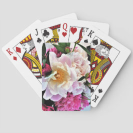 Baralho Peões Rosa Jogando Cartões