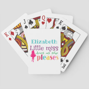Baralho Pequena senhorita - como ela gosta de cartas clás