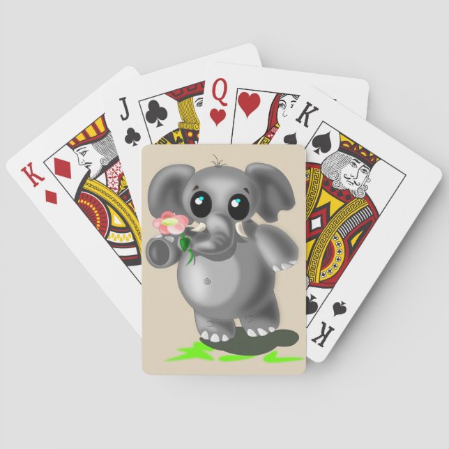 Baralho Pequeno Elefante Cartas de Jogar (Verso)