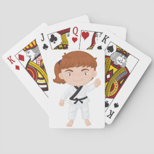 Baralho Personagem de Artes Marciais Karate Girl Kids