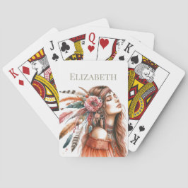 Baralho Personalização de Boho Personalizada