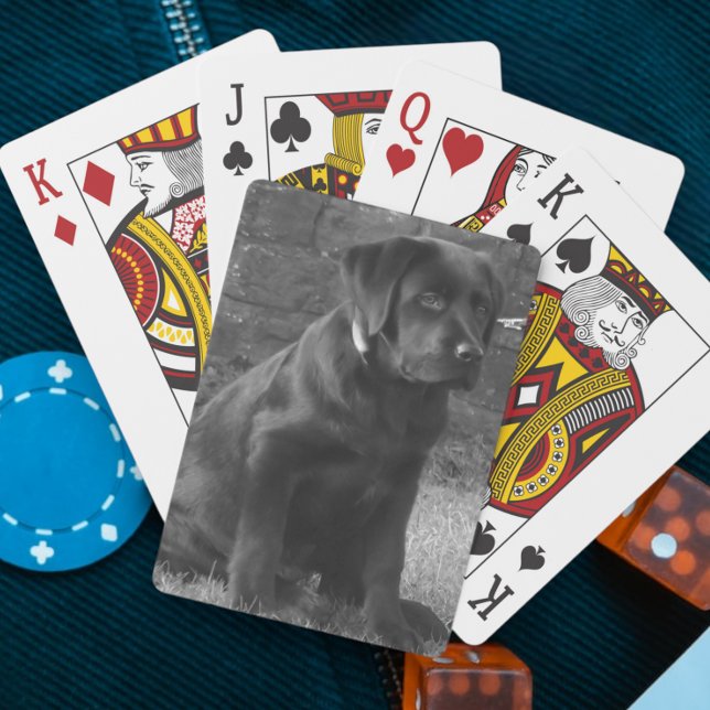 Baralho Personalização personalizada da foto (Photo Personalized Custom Playing Cards from Ricaso. make your own by uploading photo or art etc)