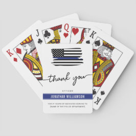 Baralho Personalizado Obrigado Policial Presente