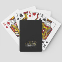 Personalizado Preto Minimalista Inicial Ouro Nome 
