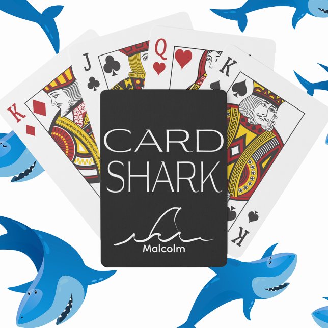 Baralho Personalizar jogo preto-e-branco do Shark de Cartã (Criador carregado)