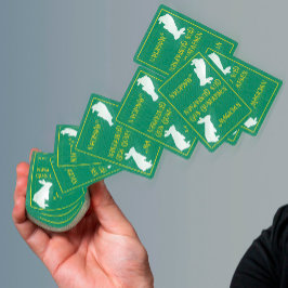 Baralho Personalizar o coelho branco mágico