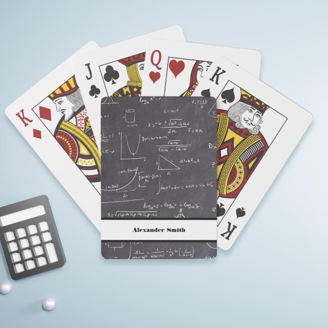 Baralho Personalized mathematic equations and graphics (Personalized mathematic equations and graphics playing cards)