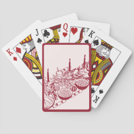 Baralho Personalized Merry Christmas Table Minimal Design 