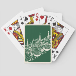 Baralho Personalized Merry Christmas Table Minimal Design 