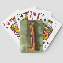 Baralho Pesca a partir de uma canoa (Pescadores num barco 