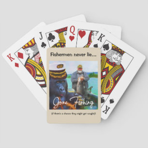 Baralho Pesca Humor jogando cartas